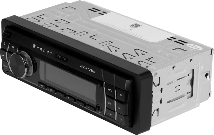 Автомагнитола Ural Молот АРС-МТ 224К 1DIN 4x180Вт v5.0 USB 2.0 AUX 2 МОЛОТ АРС-МТ 224К