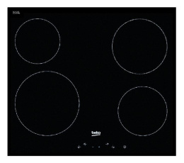 Электрическая варочная поверхность Beko HIC64401, конфорок: 4 шт.,  стеклокерамика,  независимая, черный