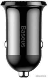 Автомобильное зарядное Baseus CCALLP-01 Grain Pro Car Charger 2 USB 4.8A Black 4.8 А, 2хUSB, 12-24 В, без кабеля в комплекте