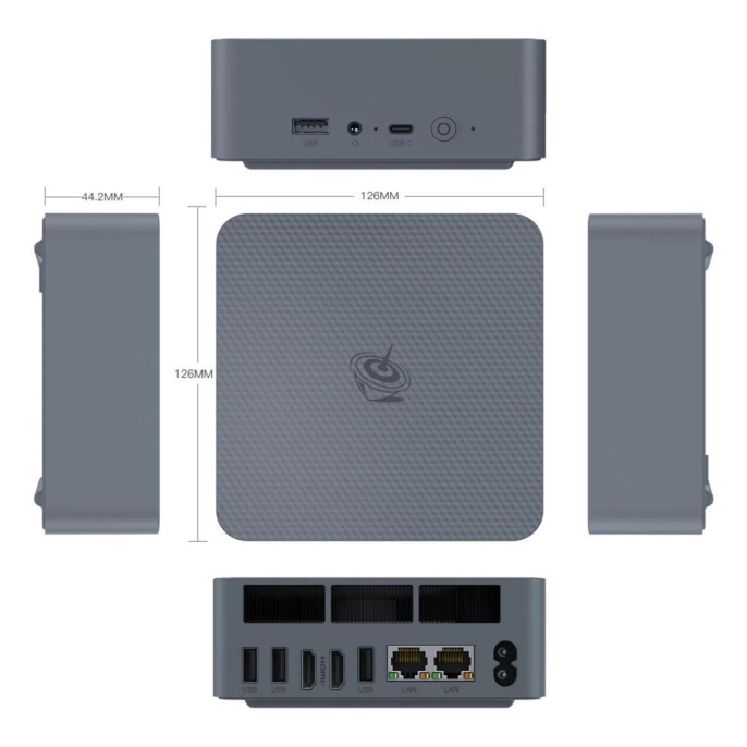 Мини-компьютер BEELINK AMD Ryzen 5 5500U BL/EQR5-D4/5500U/16G/500G/Milky Grey