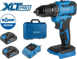 Аккум. дрель-шуруповерт BULL SR 1804 R-series в чем. XLTpro БЕСЩЕТ., Импульс., 18 В, 50 Н*м, 2х2 А*ч 2329056