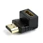 Cablexpert Переходник HDMI-HDMI 19F/19M, угловой соединитель 90 градусов, золотые разъемы (A-HDMI90-FML)