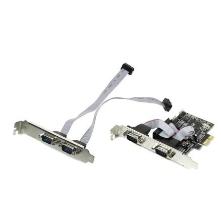 Контроллер Orient XWT-PE4SV2 OEM PCI-Ex1, Multi I/O, 4xCOM9M