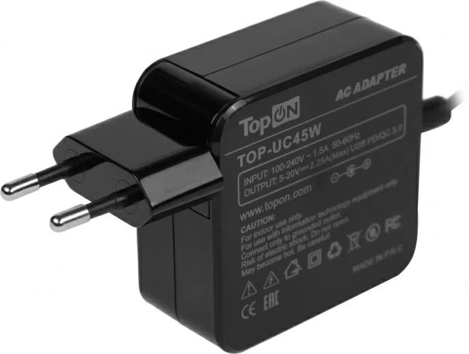 Блок питания TopON TOP-UC45 45W 5V-20V 2.25A от бытовой электросети