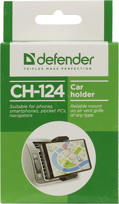 Defender Car holder CH-124 Универсальный автомобильный держатель (крепление на решётку вентиляции) 29124