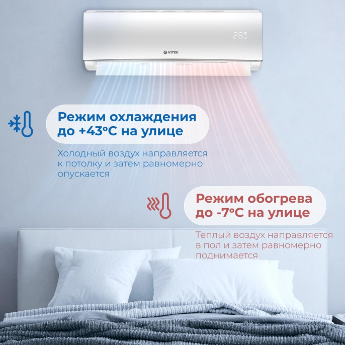 Сплит-система Vitek VT-2512 белый