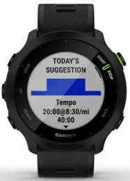Смарт-часы Garmin Forerunner 55,  42мм,  1.04",  черный