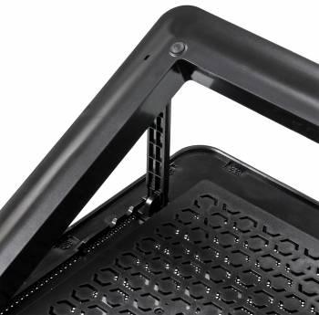 Подставка для ноутбука Buro BU-LCP170-B214, 17", 398х300х29 мм, 2хUSB, вентиляторы 2 х 140 мм, 926г, черный