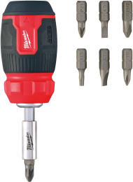 Отвертка Milwaukee 4932492807 8 в 1 (универсальная, съемный держатель бит)