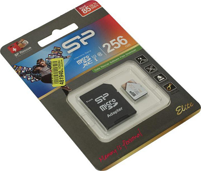 Карта памяти Silicon Power SP256GBSTXBU1V21SP microSDXC Memory Card 256Gb UHS-I U1 + microSD-- SD Adapter