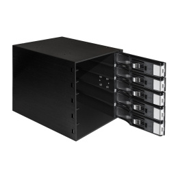 Корзина для HDD ExeGate HS535-12G универсальная, на 5*3,5" SATA3/12G SAS HDD, занимает 3*5,25" отсека, RTL EX289284RUS