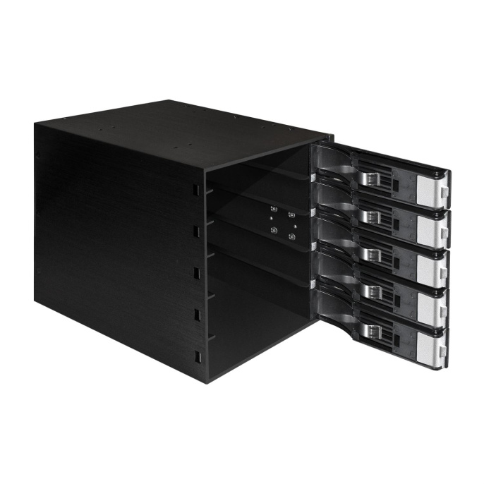 Корзина для HDD ExeGate HS535-12G универсальная, на 5*3,5" SATA3/12G SAS HDD, занимает 3*5,25" отсека, RTL EX289284RUS