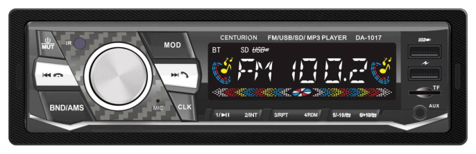 Автомагнитола Centurion DA-1017 1DIN 4x45Вт 2059112