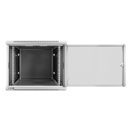 Шкаф телекоммуникационный 19" настенный 9U ExeGate EC-WM-9U.450.M.GREY (19”, 9U, 600x450x500mm (ШхГхВ), передняя дверь металл, съемные боковые панели, пыле- и влагозащита IP23, светло-серый RAL 7035) EX298613RUS