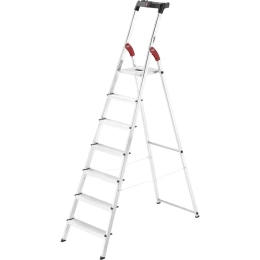 Алюминиевая стремянка с лотком для инструментов Hailo L60 StandartLine 7 ступеней 8160-707