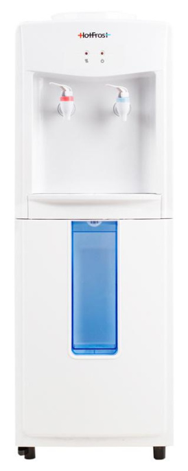 Кулер HOTFROST V118F, напольный, внутренний трубчатый, «push» - кран, белый [120311803]