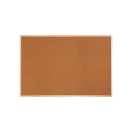 Пробковая доска OfficeSpace 100х150 см, деревянная рамка KK_26825