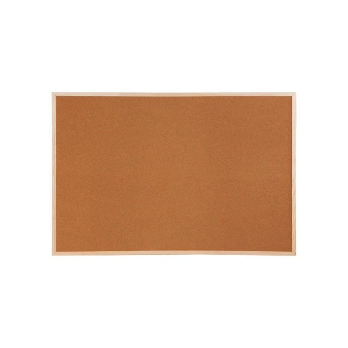 Пробковая доска OfficeSpace 100х150 см, деревянная рамка KK_26825