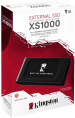 1ТБ Внешний диск SSD Kingston XS1000 SXS1000/1000GA, USB 3.2 Gen 2, запись - 1000МБ/с, чтение - 1050МБ/с, черный