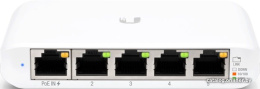 Настраиваемый коммутатор Ubiquiti UniFi Switch Flex Mini настраиваемый (smart), настольный, матрица 5 Гбит/с, 7.44 Mpps, 5xGbit, PoE