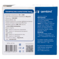 Gembird Блок питания узкий 6В/2А, 12Вт, 2 штекера 5,5х2,5+4x1,7мм NPA-AC14