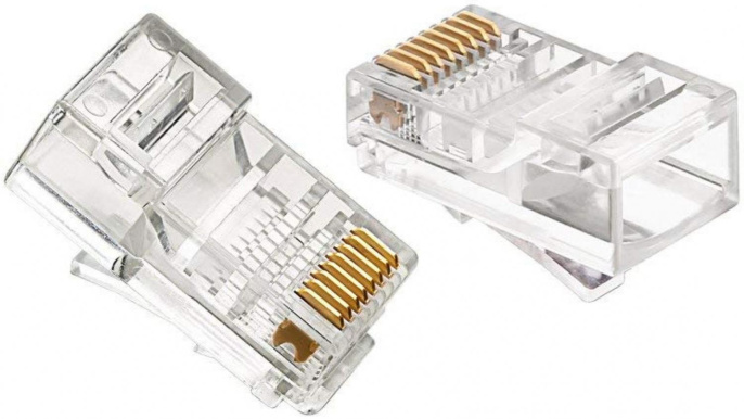 Коннектор PREMIER 6-008 кат.5E RJ45 прозрачный