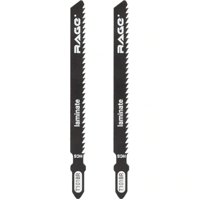 Пилка по дереву и ламинату T101BR (2 шт; 100мм) для лобзиков RAGE by VIRA 552033