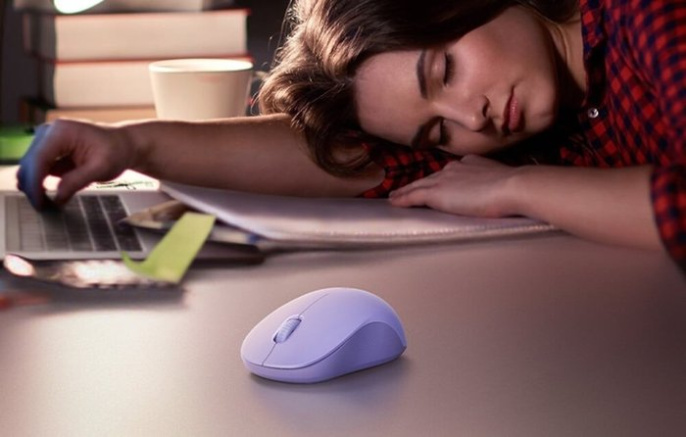 Мышка компьютерная беспроводная UGREEN M331 65626 Multi-mode Wireless Mouse BT&GHz. Цвет: сиреневый