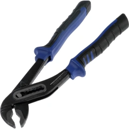 Переставные клещи ТУНДРА CrV, никелированные, рукоятки 2К, 250 мм 2434314