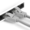 Greenconnect Патч-корд прямой 0.3m, UTP кат.5e, серый, позолоченные контакты, 24 AWG, литой, GCR-LNC03-0.3m, ethernet high speed 1 Гбит/с, RJ45, T568B