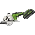 Дисковая мини пила GreenWorks G24MCS, 24V, б/щет, диск 120x9.5мм, 6500об/мин, рез 39мм, 1x2Ач, ЗУ, коробка 1501207VUA
