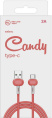 Кабель Redline Candy,  USB Type-C (m) -  USB (m),  1м,  2A,  красный [ут000021994]