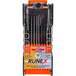 Набор пилок T-SET 2 по дереву и металлу 10 шт. Runex 555806