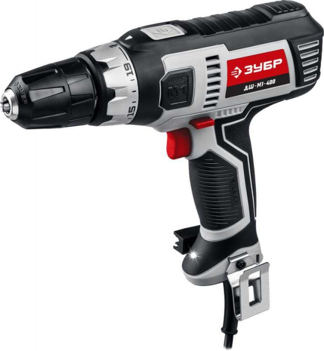 Дрель-шуруповерт Зубр ДШ-М1-400, сетевой