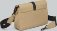 Сумка на пояс Gaston Luga Splash Crossbody Bag (бежевый латте) SPCBMNLT унисекс, повседневное, стиль базовый гардероб, полиэстер/полиуретан/нейлон/металл, 3 внутренних отделений, цвет бежевый, высота 135 мм, ширина 200 мм, глубина 70 мм