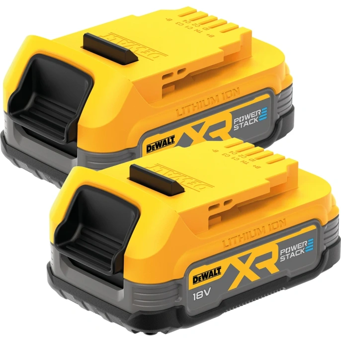 Аккумулятор Dewalt POWERSTACK, Li-Ion, 18 В, 1.7 Ач, 2 шт DCBP034E2