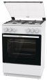 Плита Газовая Gorenje GG6A11WF белый стеклянная крышка реш.чугун
