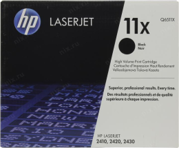Картридж HP Q6511X №11X BLACK для HP LJ 2400 серии повышенной ёмкости