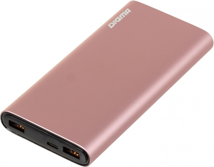 Мобильный аккумулятор Digma DGPF20F 20000mAh QC3.0/PD3.0 22.5W 3A 2xUSB-A/USB-C розовый DGPF20F22APN