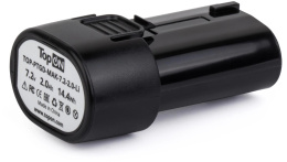 Батарея аккумуляторная для Makita TOPON TOP-PTGD-MAK-7.2-2.0-Li, 7.2В, 2.0Ач, Li-Ion
