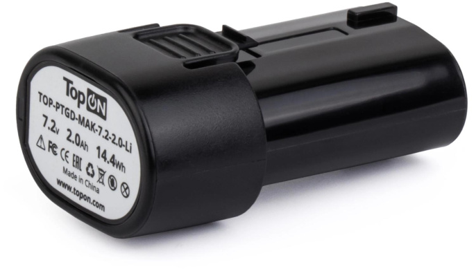 Батарея аккумуляторная для Makita TOPON TOP-PTGD-MAK-7.2-2.0-Li, 7.2В, 2.0Ач, Li-Ion