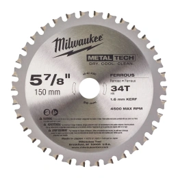 Диск пильный по металлу 150x20 мм; Z34 Milwaukee 48404080