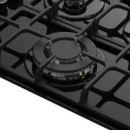 Газовая варочная поверхность Meferi Glass Ultra MGH604 черный