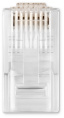 Коннектор Buro BU-CONRJ45-20PCS RJ45 прозрачный (упак.: 20шт)