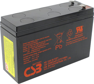 Аккумулятор CSB HR 1224W F2F1 (12V 6Ah) для UPS