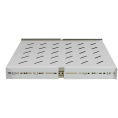 Полка выдвижная 19" ExeGate ECSS-FS800-G перфорированная, глубина 475мм, крепление 19" 1U, для напольных шкафов и стоек глубиной 800мм/1000мм, нагрузка до 40кг, цвет светло-серый RAL 7035 EX300304RUS