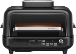 Аэрогриль Trouver Indoor Air fry grill IG20 Pro Black умный многофункциональный гриль и аэрофритюрница, мощный нагрев и точный контроль, мощность UL/CE: 1775 Вт/3075 Вт, высокоточный термометр, два датчика NTC, широкое смотровое окно, две яркие лампы по