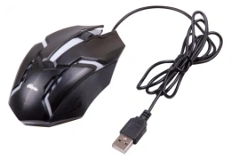 Компьютерная мышь RITMIX ROM-305_BLACK полноразмерная мышь, проводная USB Type-A, сенсор оптический 1200 dpi, 3 кнопки, колесо с нажатием, цвет черный