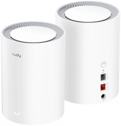 Бесшовный Mesh роутер Cudy M3000 (M3000(2-PACK) WHITE) AX3000 10/100/1000/2500BASE-T белый (упак.:2шт)