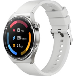 Смарт-часы QCY GT2 Silver Gray WA23S3A Чип: Jieli AC7012A6. Bluetooth 5.2. Размер ремешка: 120.5х22мм длинный , 80.5х22мм короткий . Материал: оправа часов с вакуумным покрытием из цинкового сплава, коронка из алюминиевого сплава. Дисплей: 1,43" AMOL